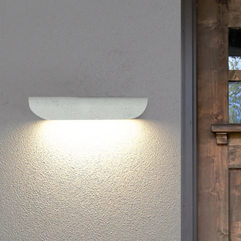 Ray Modern Outdoor Wall Lighting, Waterproof, Curved - Neutral Decor