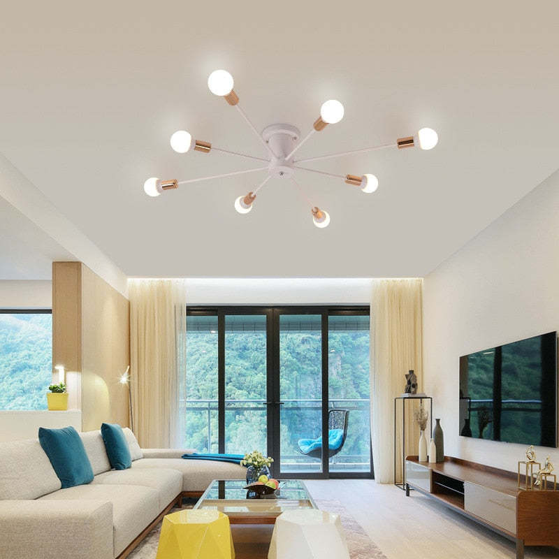 Silva Modern Simple Flush Mount Ceiling Light, 6/8/10 Heads - Neutral Decor