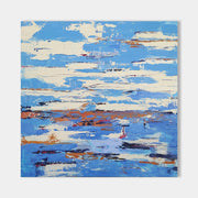 Modern Seascape Art 40'' X 40'' IS49 - Neutralighting