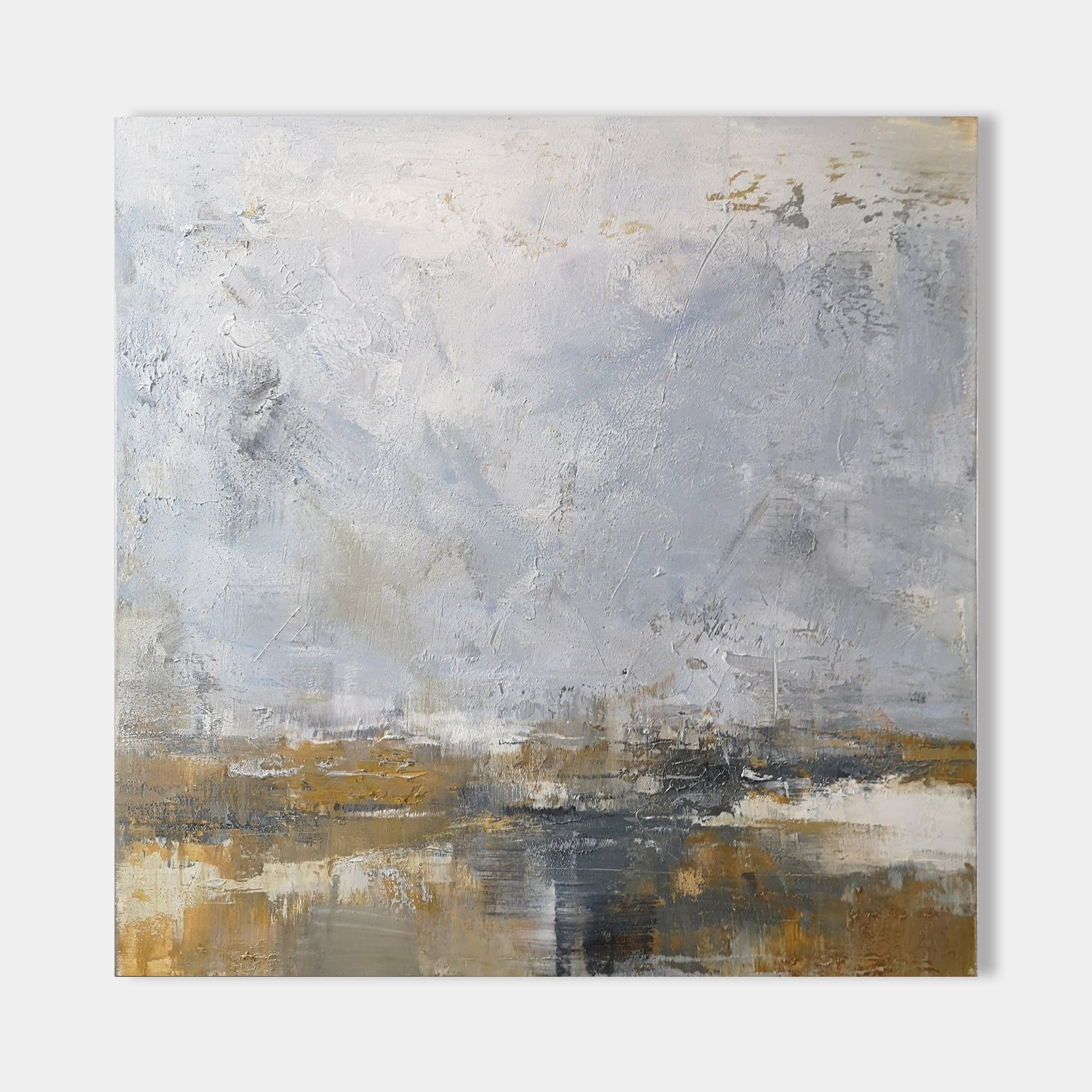 Square Abstract Painting 40'' X 40'' IS25 - Neutralighting