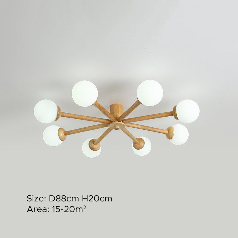 Muto Ceiling Light, Dimmable 6/8 Head - Neutral Decor