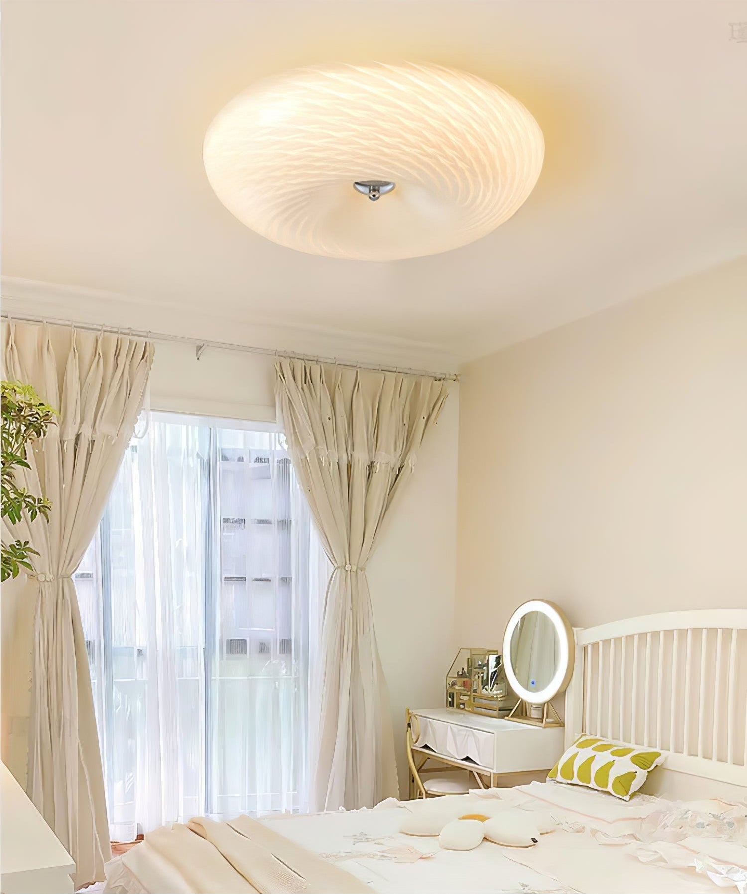 Comarion Modern Minimalist Art Glass Ceiling Light-Neutral Decor