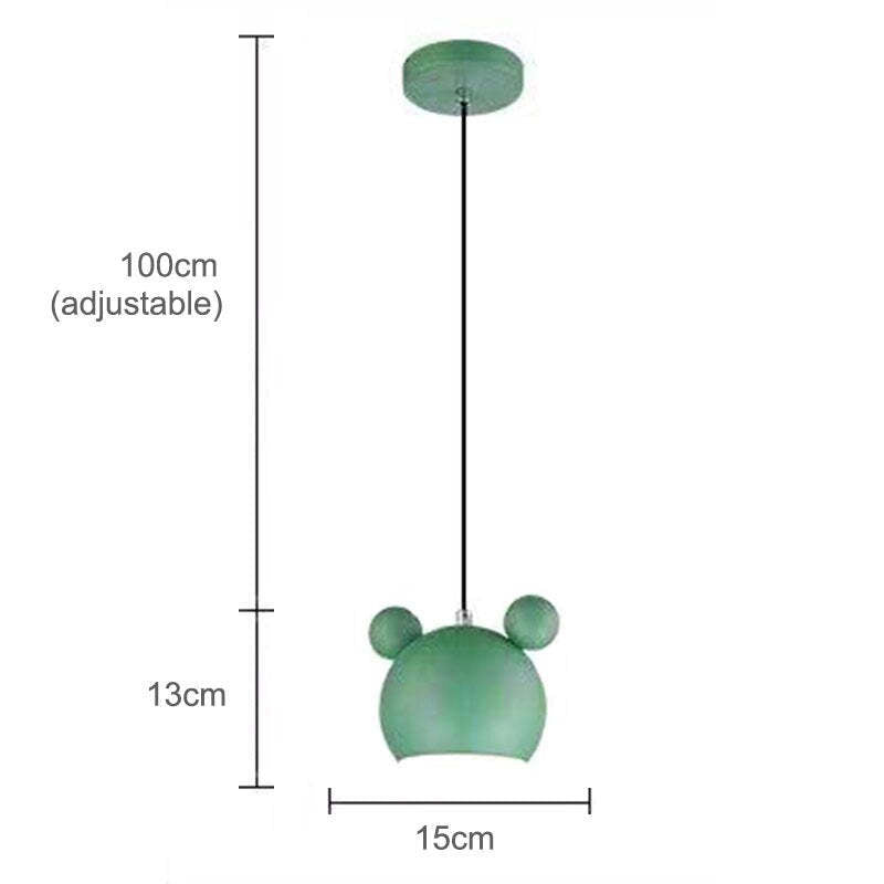 Valentina Mouse Head Pendant Light, 5 Colour - Neutral Decor