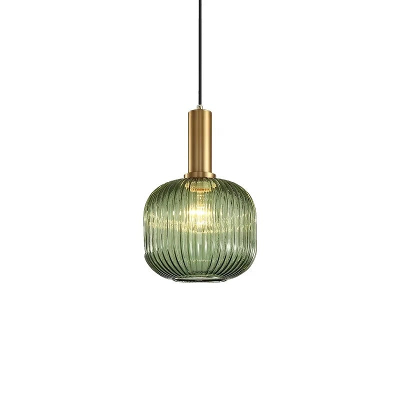 Valentina Pendant Light Crystal, Moru Glass, Cognac/Green/Grey, Kitchen Island - Neutral Decor
