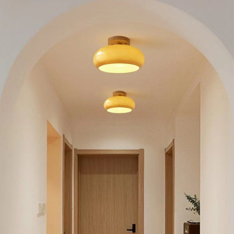 Charlotte Flush Mount Ceiling Light Wood-Neutral Decor