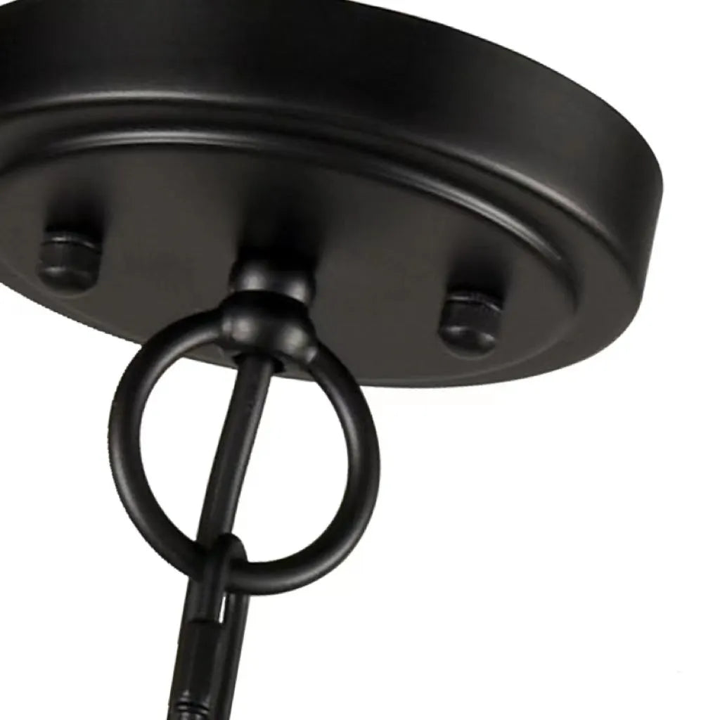 Silva Modern LED Chandelier Black Metal Bedroom Living Room - Neutral Decor