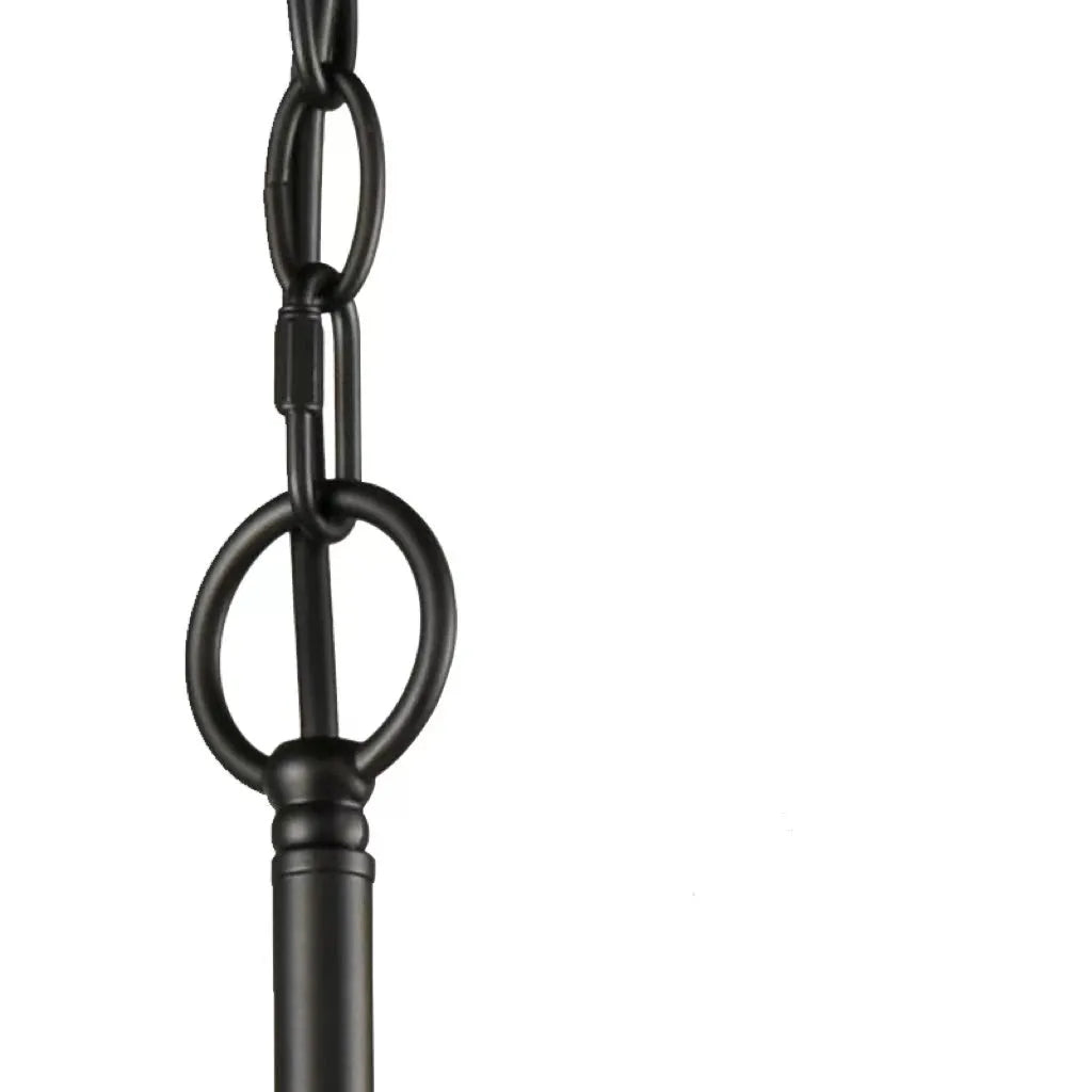 Silva Modern LED Chandelier Black Metal Bedroom Living Room - Neutral Decor