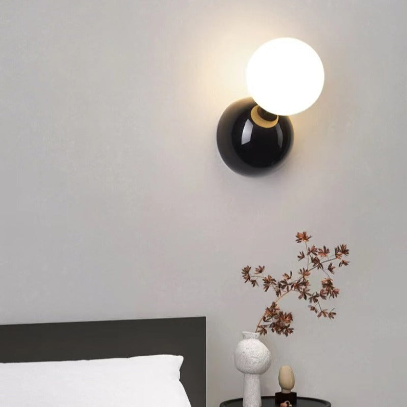 Valentina Modern LED Indoor Wall Lamp Black White Metal Living Room - Neutral Decor