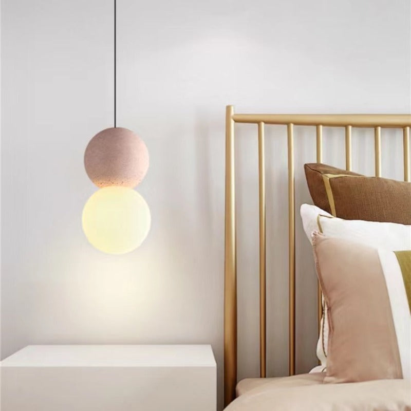 Avi Modern LED Pendant Light Black Metal Bedroom Living Room - Neutral Decor