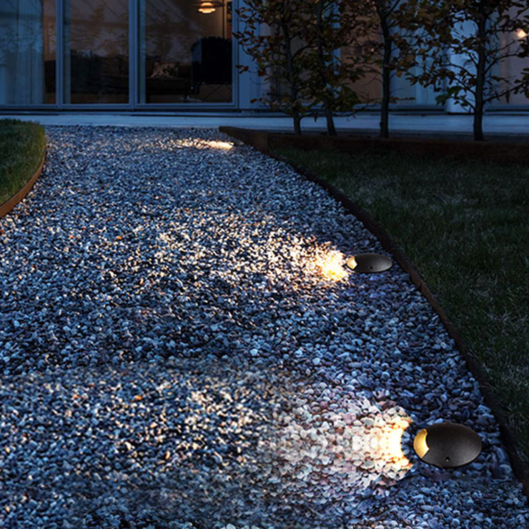 Spirited Side-Lit Minimalist Outdoor Well Lights