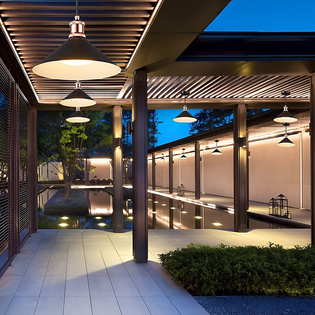 Frasier Classic Conical Solar LED Outdoor Pendant Lights