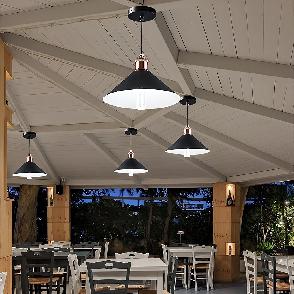 Frasier Classic Conical Solar LED Outdoor Pendant Lights