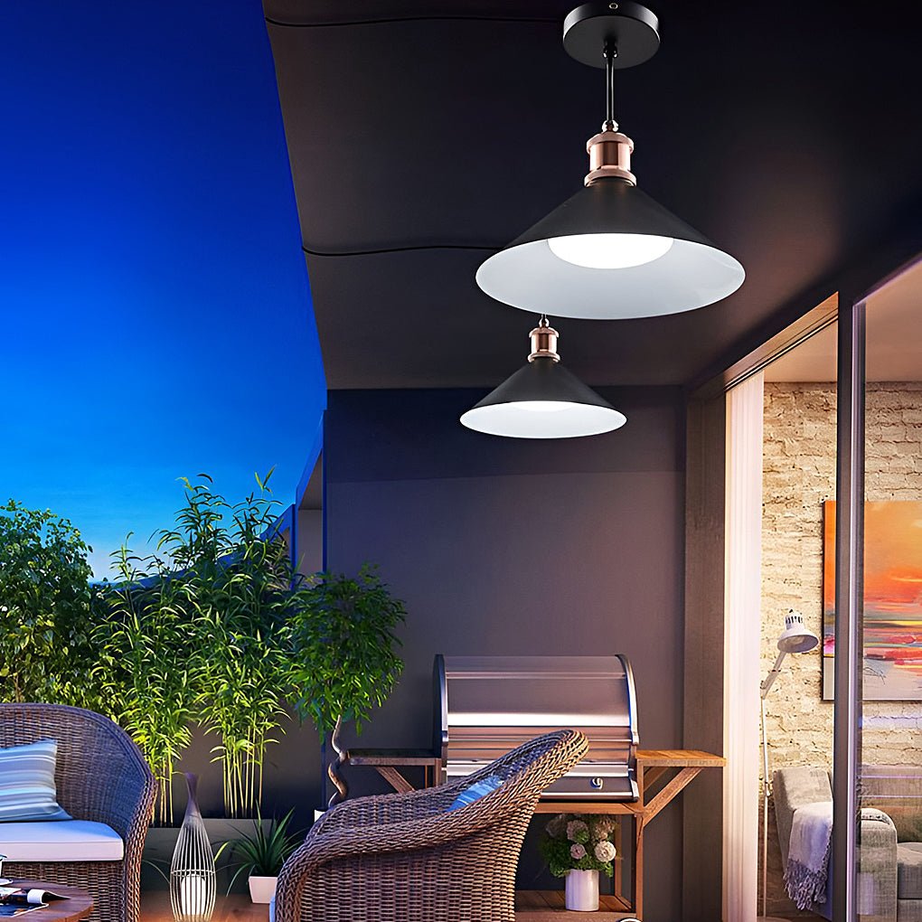 Frasier Classic Conical Solar LED Outdoor Pendant Lights