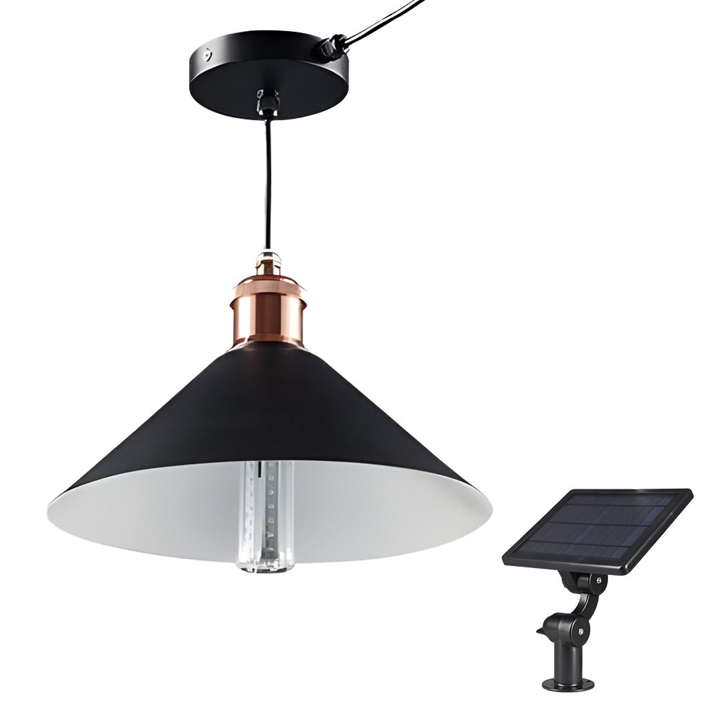 Frasier Classic Conical Solar LED Outdoor Pendant Lights