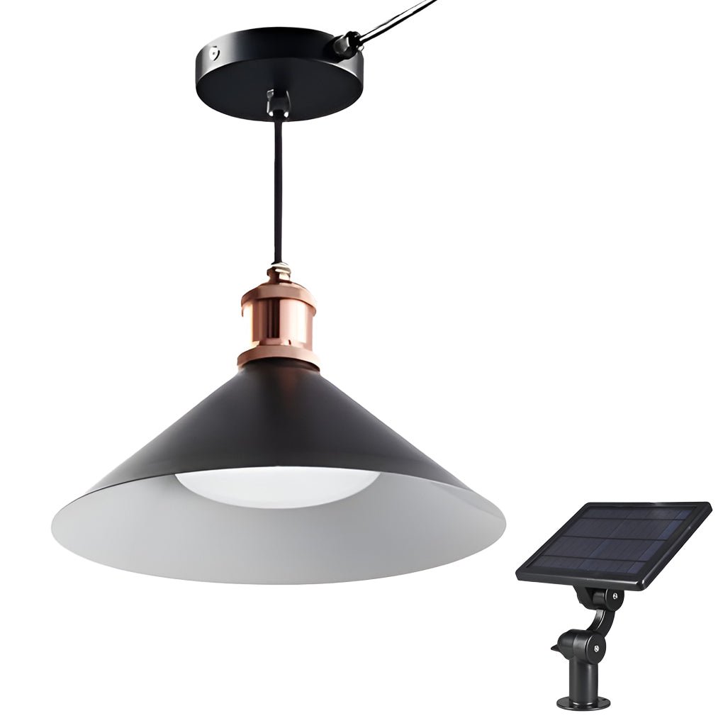 Frasier Classic Conical Solar LED Outdoor Pendant Lights