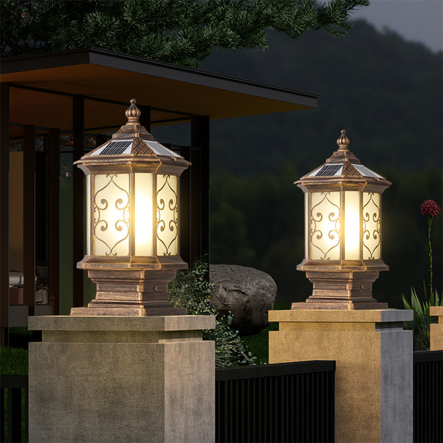 Irvi European-style Outdoor Gate Pillar Lights