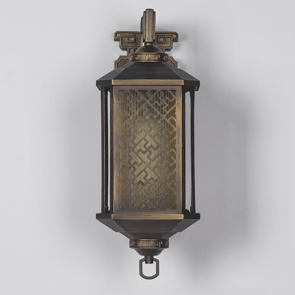Oline Classical Hollow Pattern Outdoor Wall Lamp
