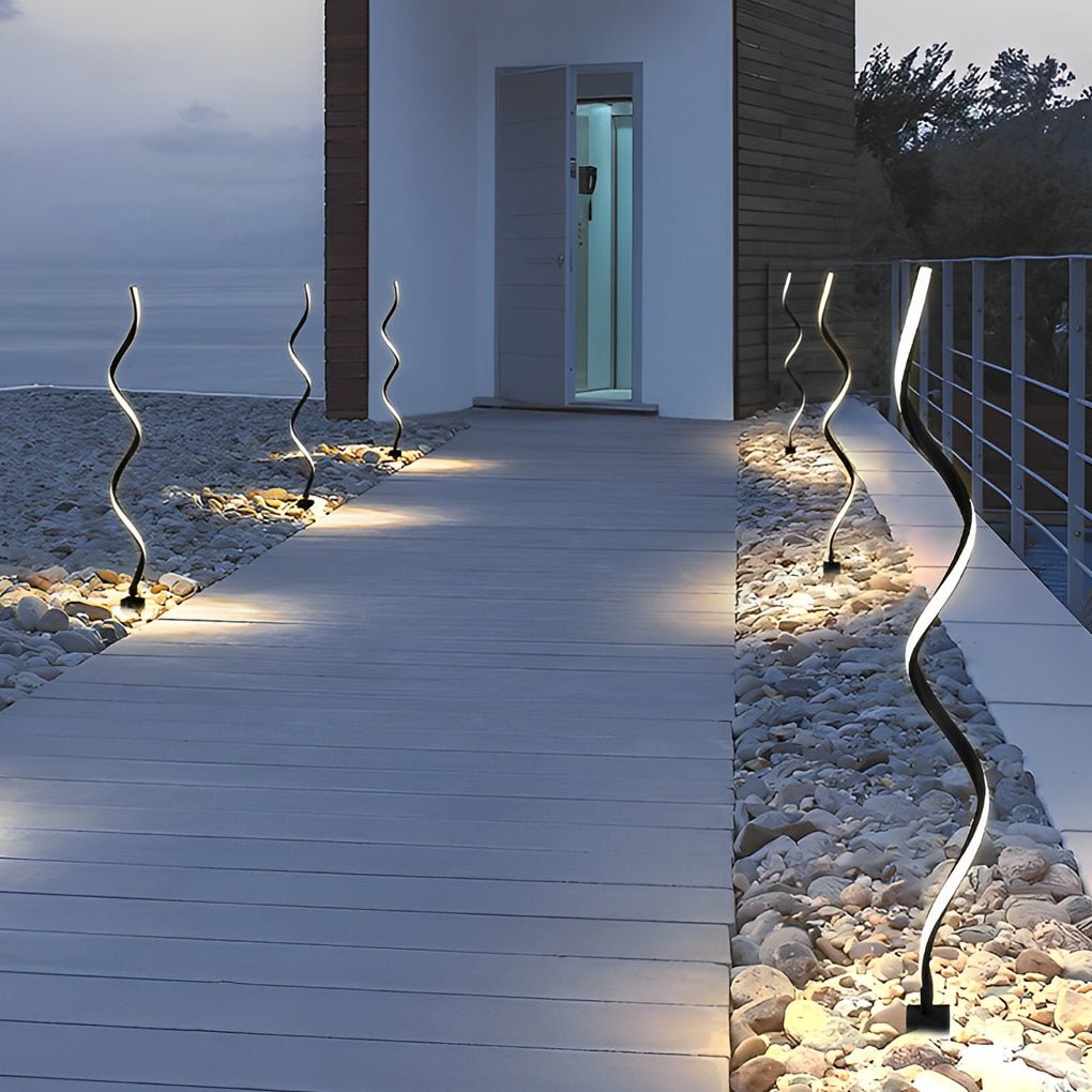 Bridget Twisted Seaweed Design LED Outdoor Lawn Lights