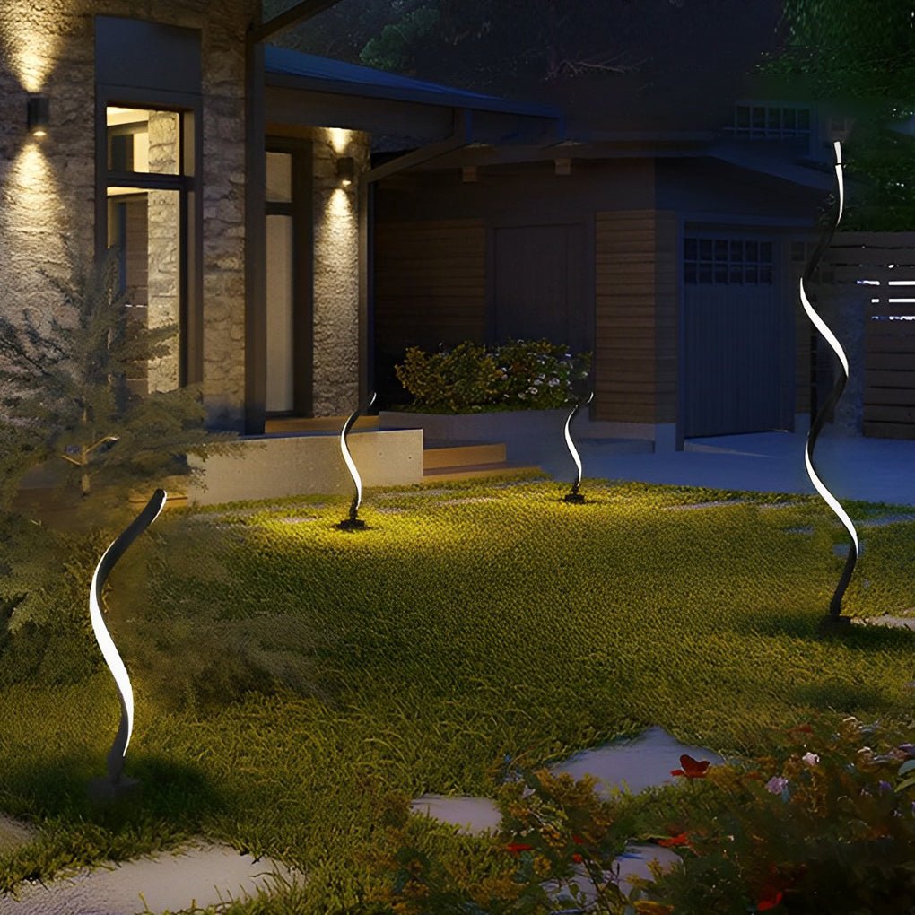 Bridget Twisted Seaweed Design LED Outdoor Lawn Lights