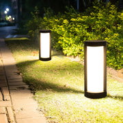 Leann Cylindrical LED Bollard Outdoor Pathway Light