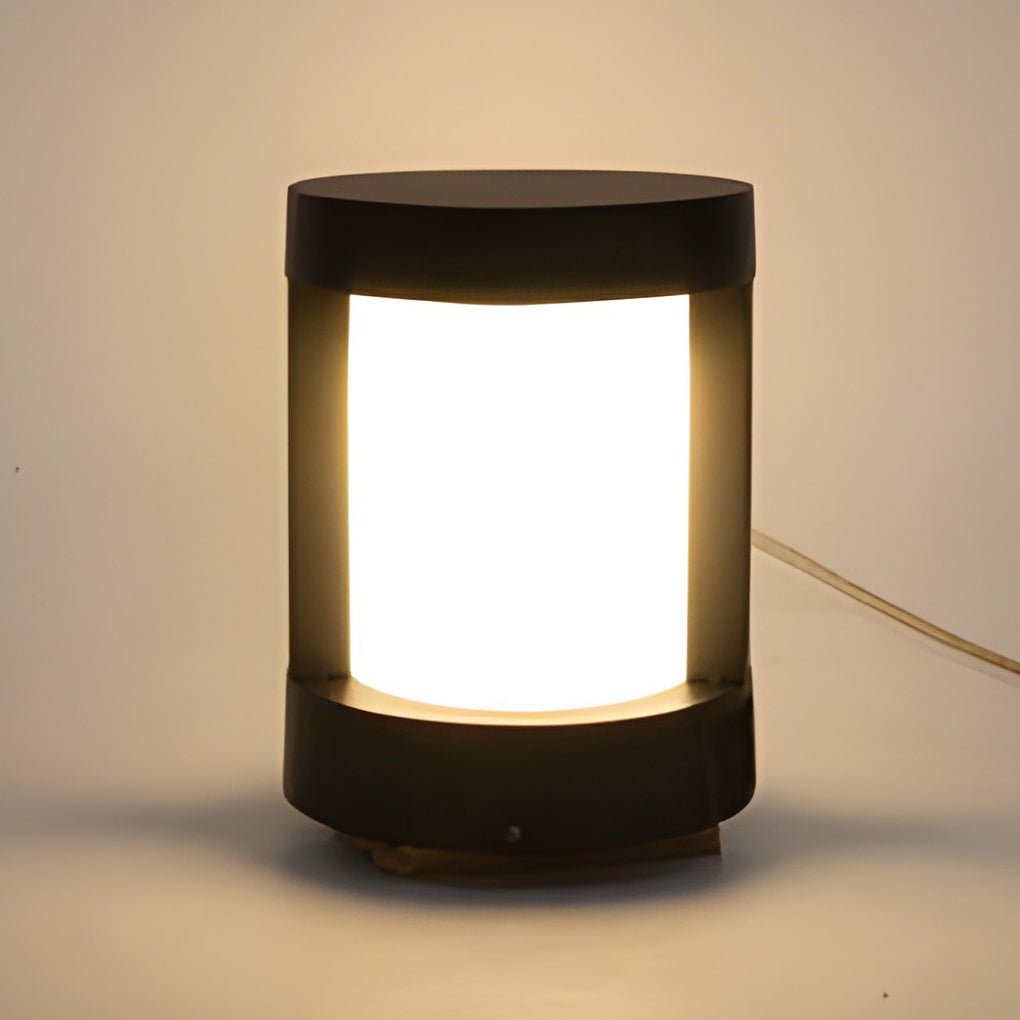 Leann Cylindrical LED Bollard Outdoor Pathway Light