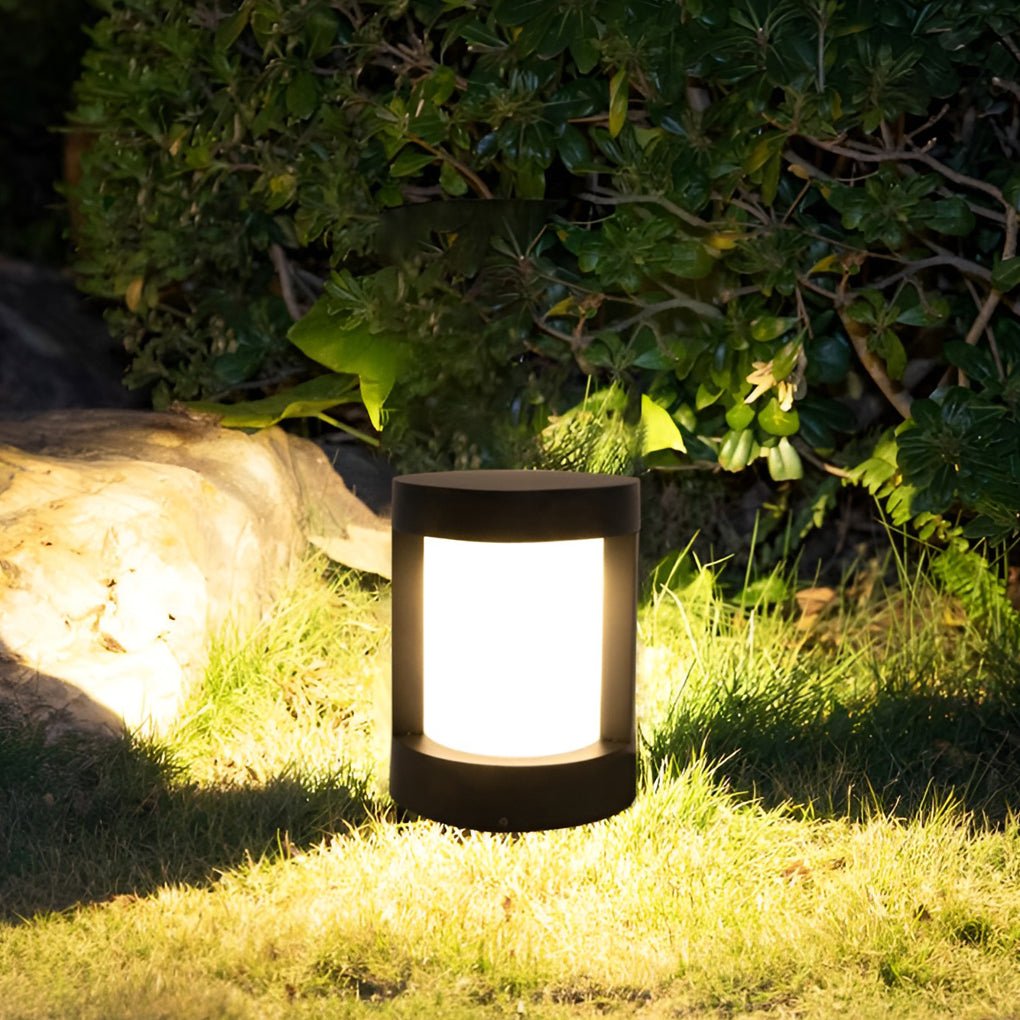 Leann Cylindrical LED Bollard Outdoor Pathway Light