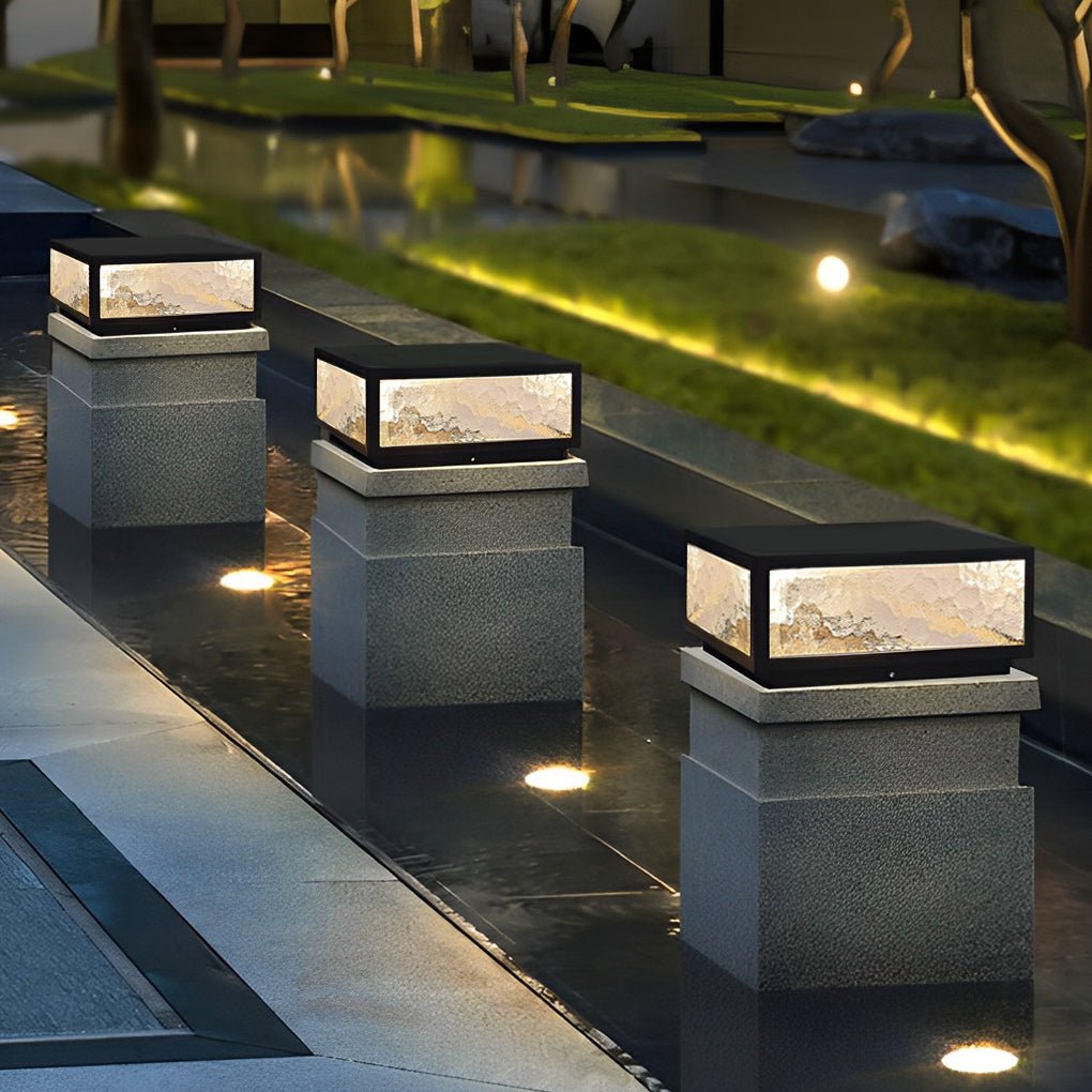 Vrda Modern LED Outdoor Post Fence Pillar Light