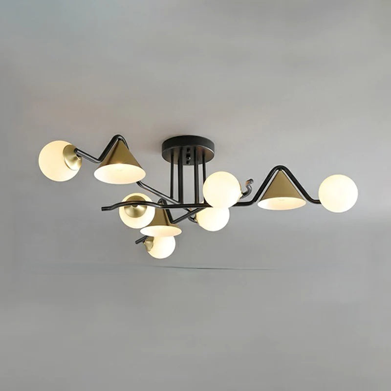 Arisha Design LED Flush Mount Ceiling Light Bedroom/Living Room - Neutral Decor