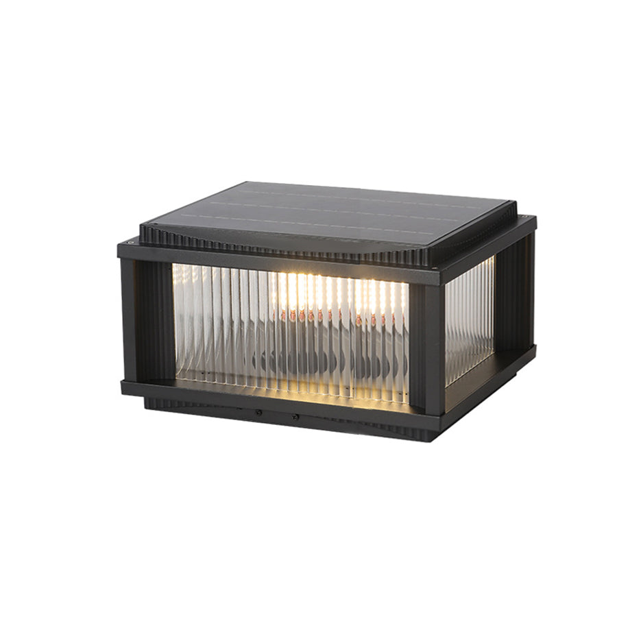 Strge Retro Style Outdoor Pillar Solar Lights