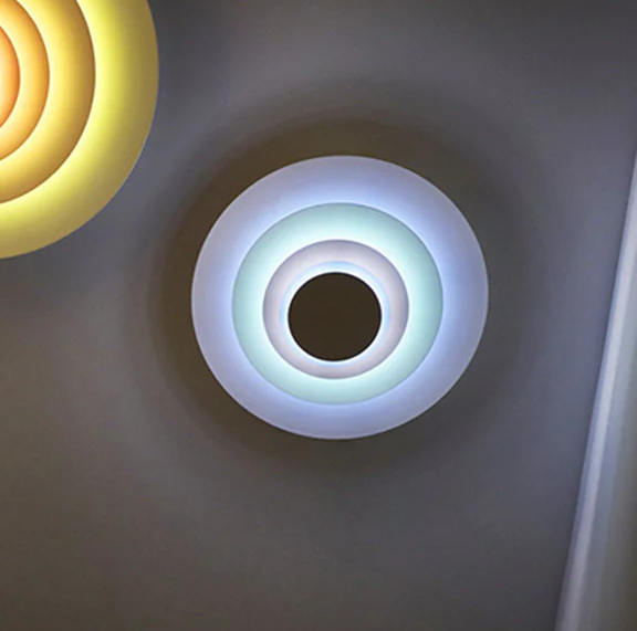Aria Circular 3-in-1 Colorful LED Wall Lamp - Neutral Decor