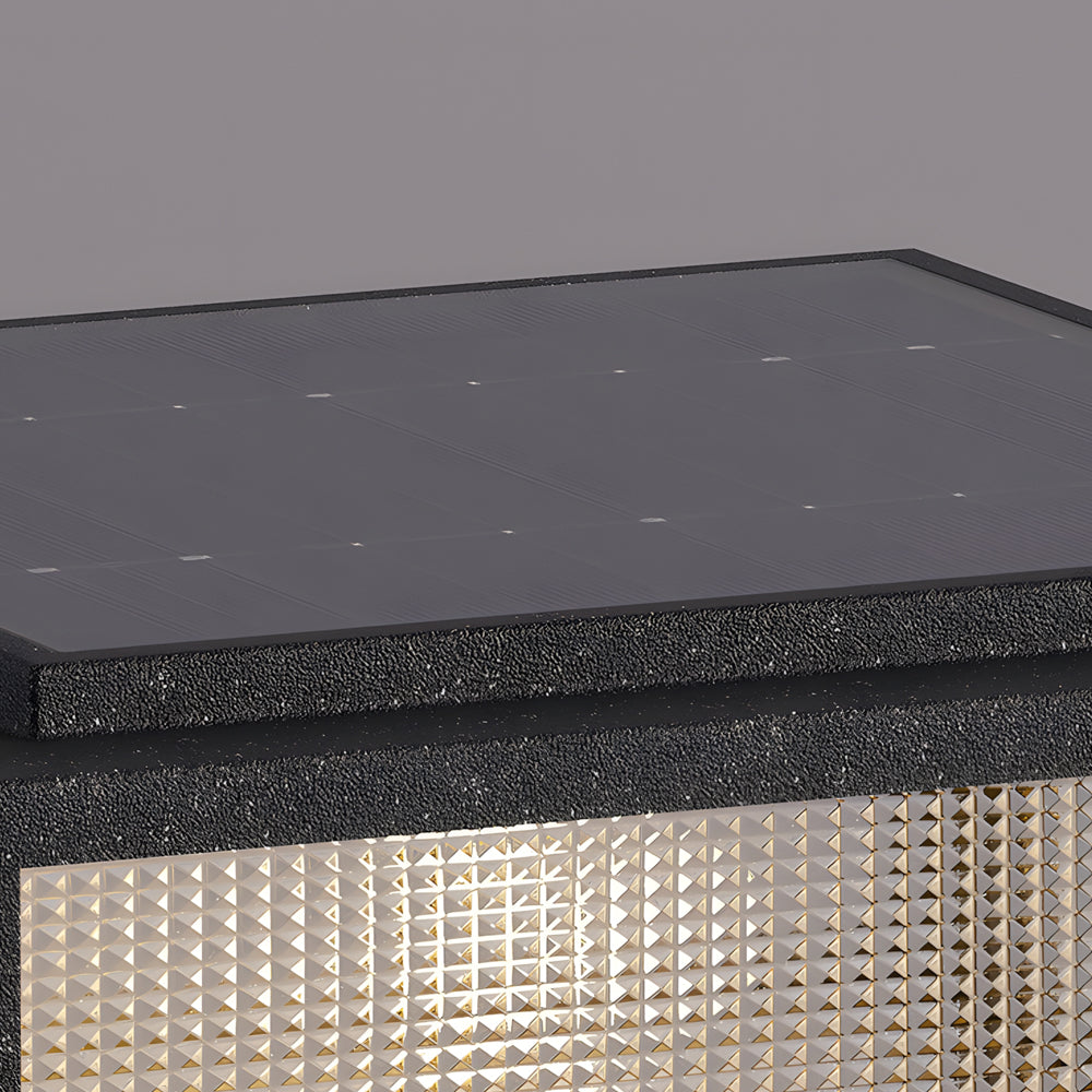 Fox Square Cast Outdoor Pillar Light Fixtures