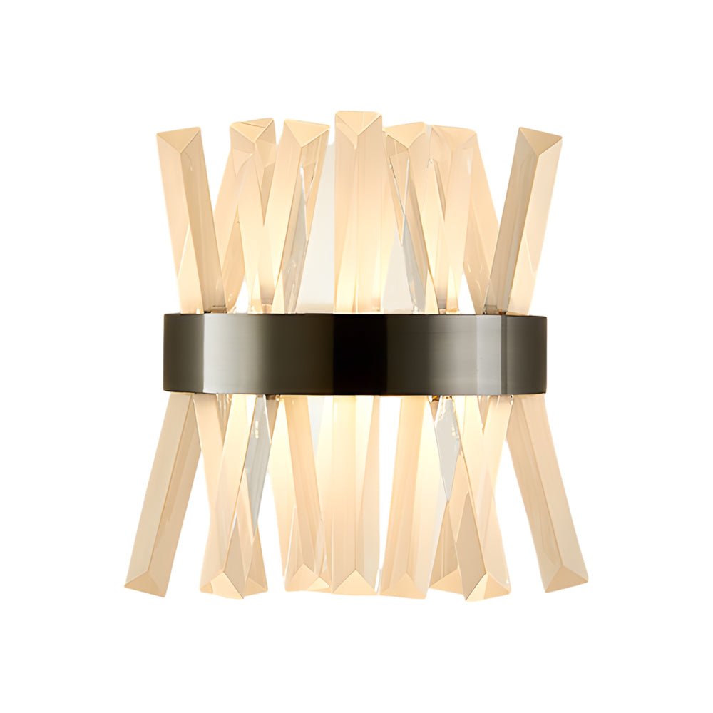 Fairn Creative Strips Luxury Nordic Crystal Outdoor Wall Lamp