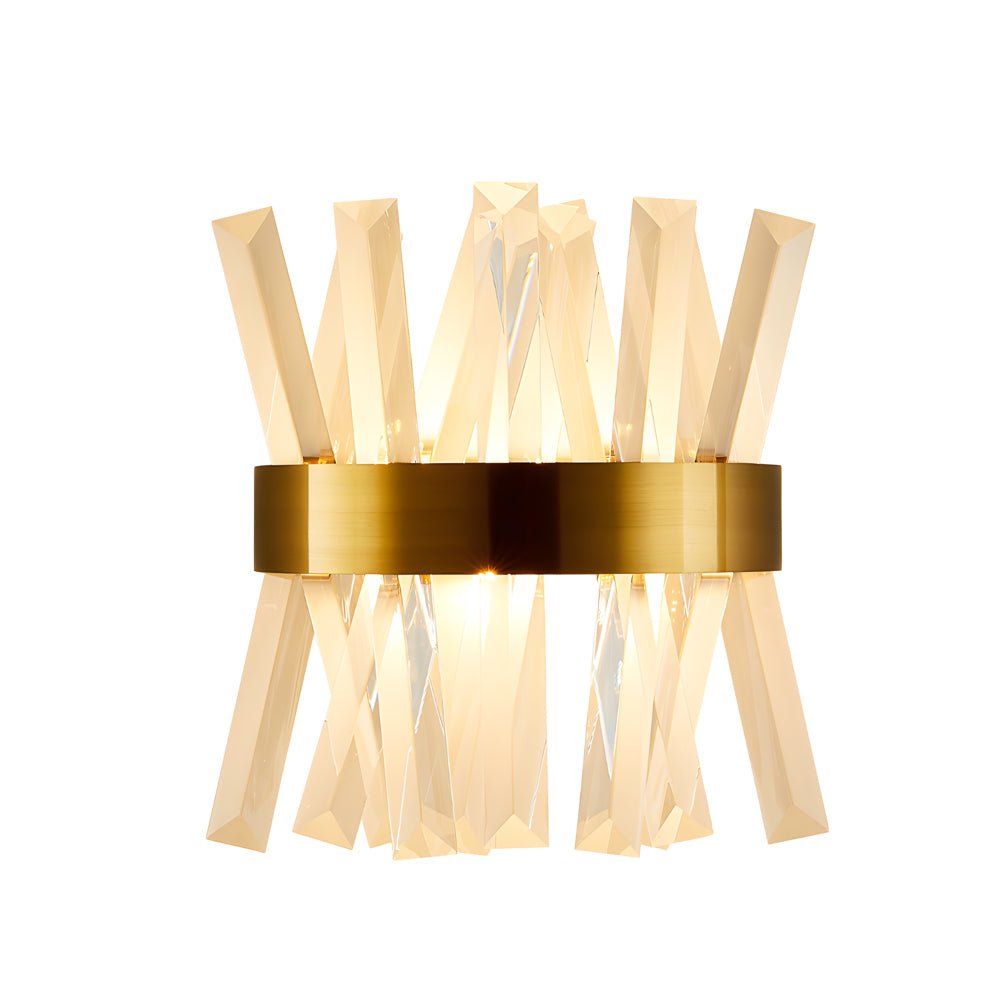Fairn Creative Strips Luxury Nordic Crystal Outdoor Wall Lamp