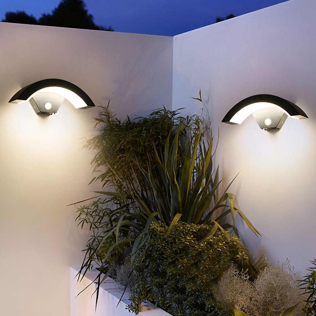 Irvin Classic Curved Glow LED Outdoor Sconce Wall Light