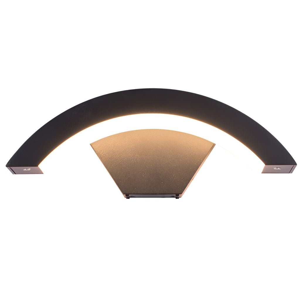 Irvin Classic Curved Glow LED Outdoor Sconce Wall Light