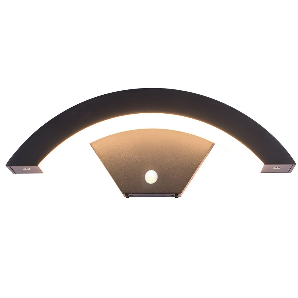 Irvin Classic Curved Glow LED Outdoor Sconce Wall Light