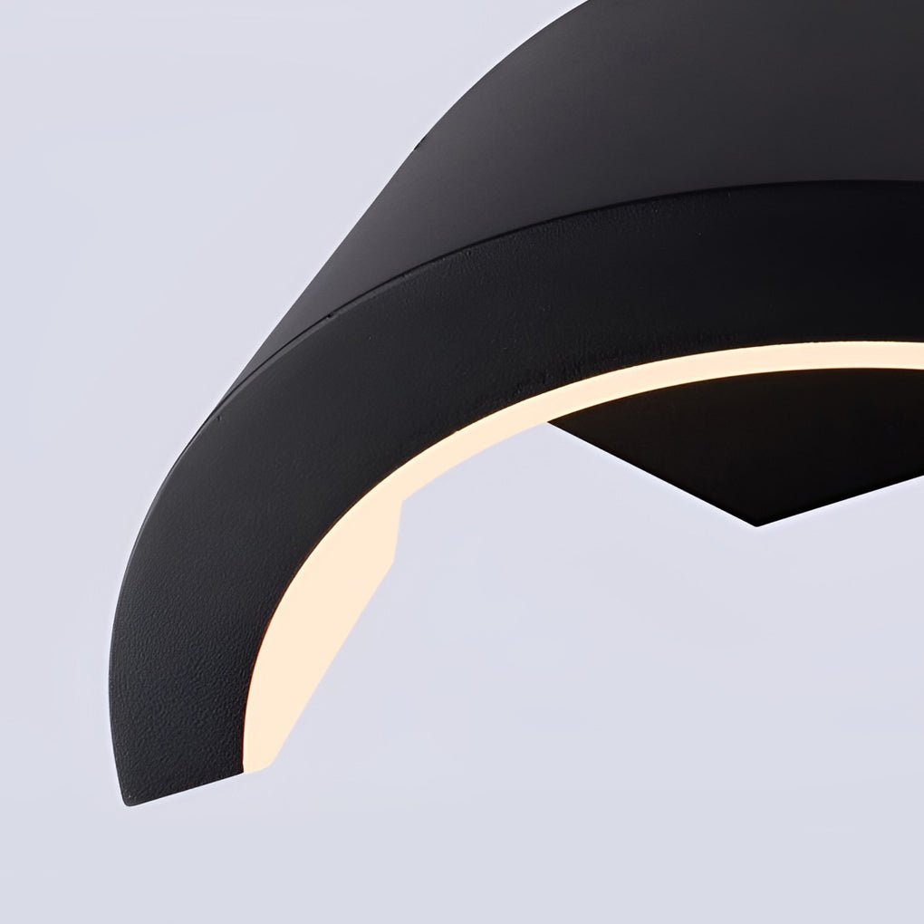 Irvin Classic Curved Glow LED Outdoor Sconce Wall Light