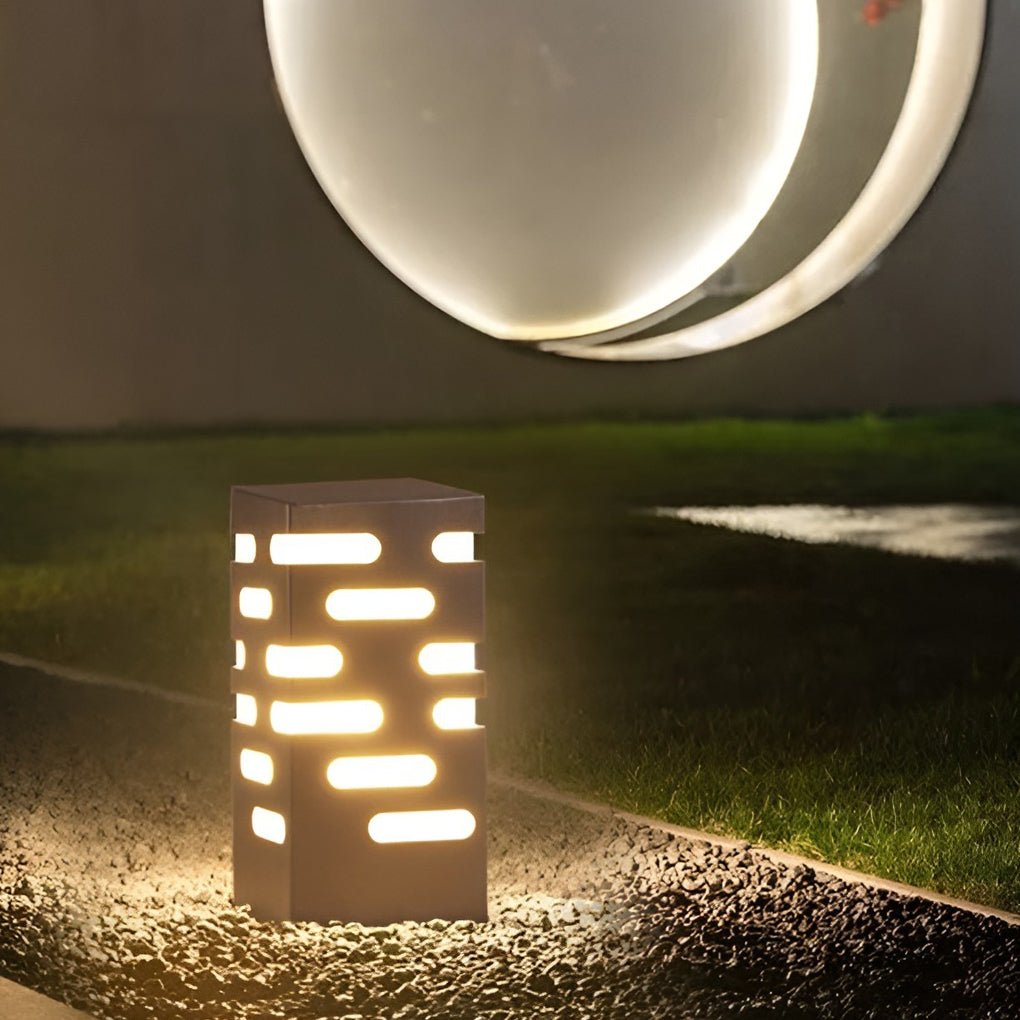 Kary Modern Sleek Durable Bollard Steel Outdoor Lights