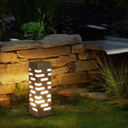 Kary Modern Sleek Durable Bollard Steel Outdoor Lights