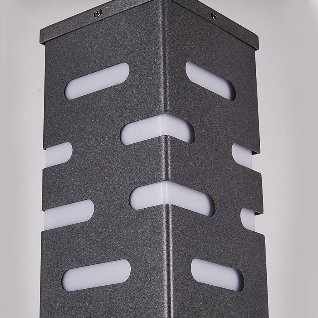 Kary Modern Sleek Durable Bollard Steel Outdoor Lights