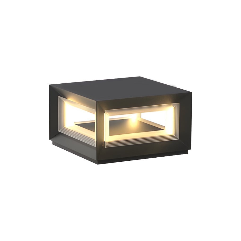 Comn Creative Frame Modern Fence Steel Outdoor Post Lights