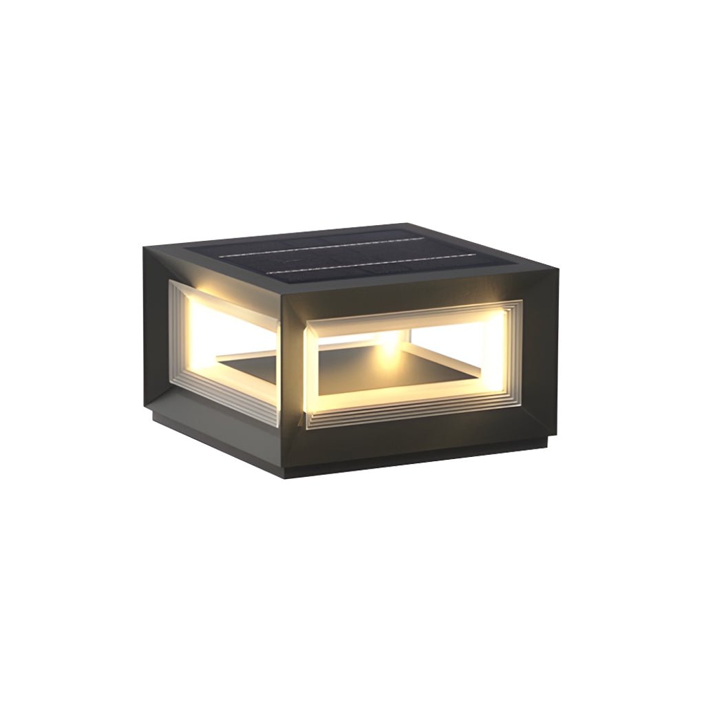 Comn Creative Frame Modern Fence Steel Outdoor Post Lights