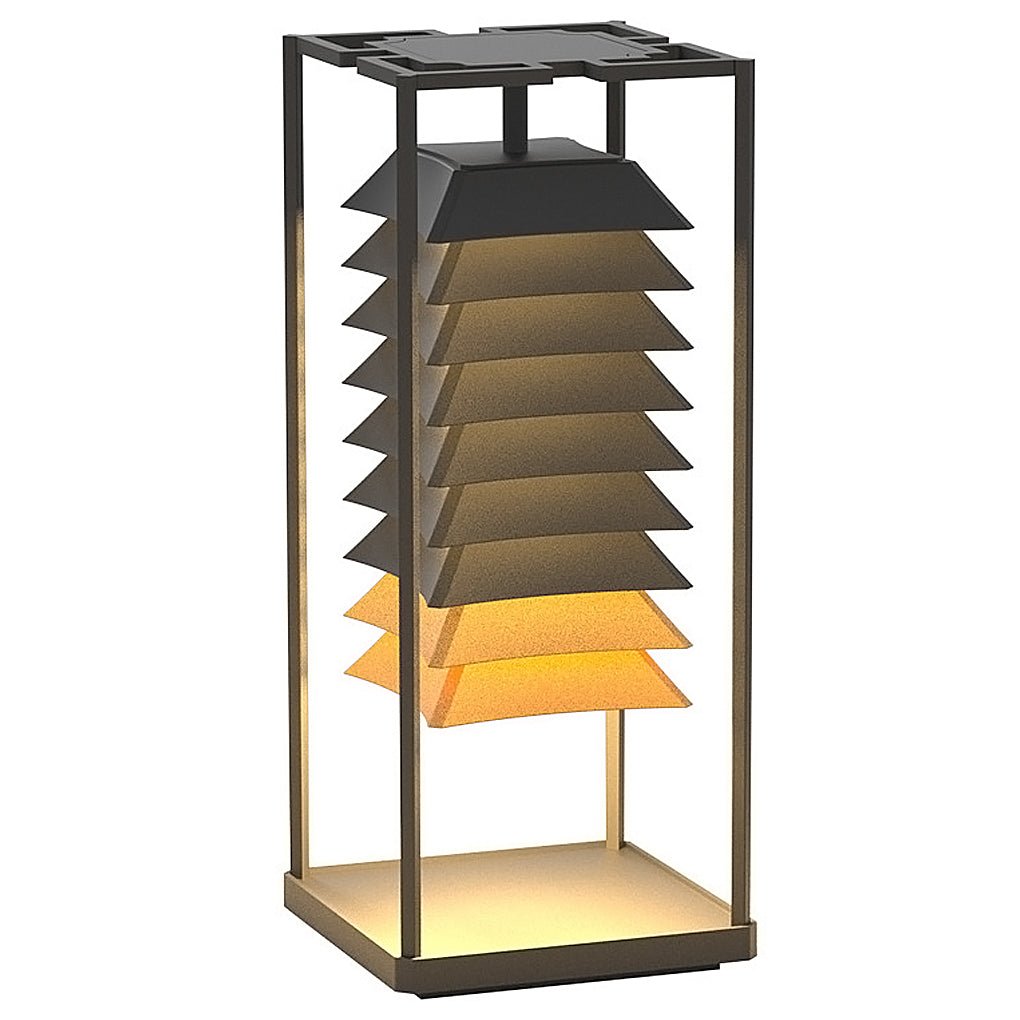 Mariner Freestanding Layered LED Steel Outdoor Pillar Lamp