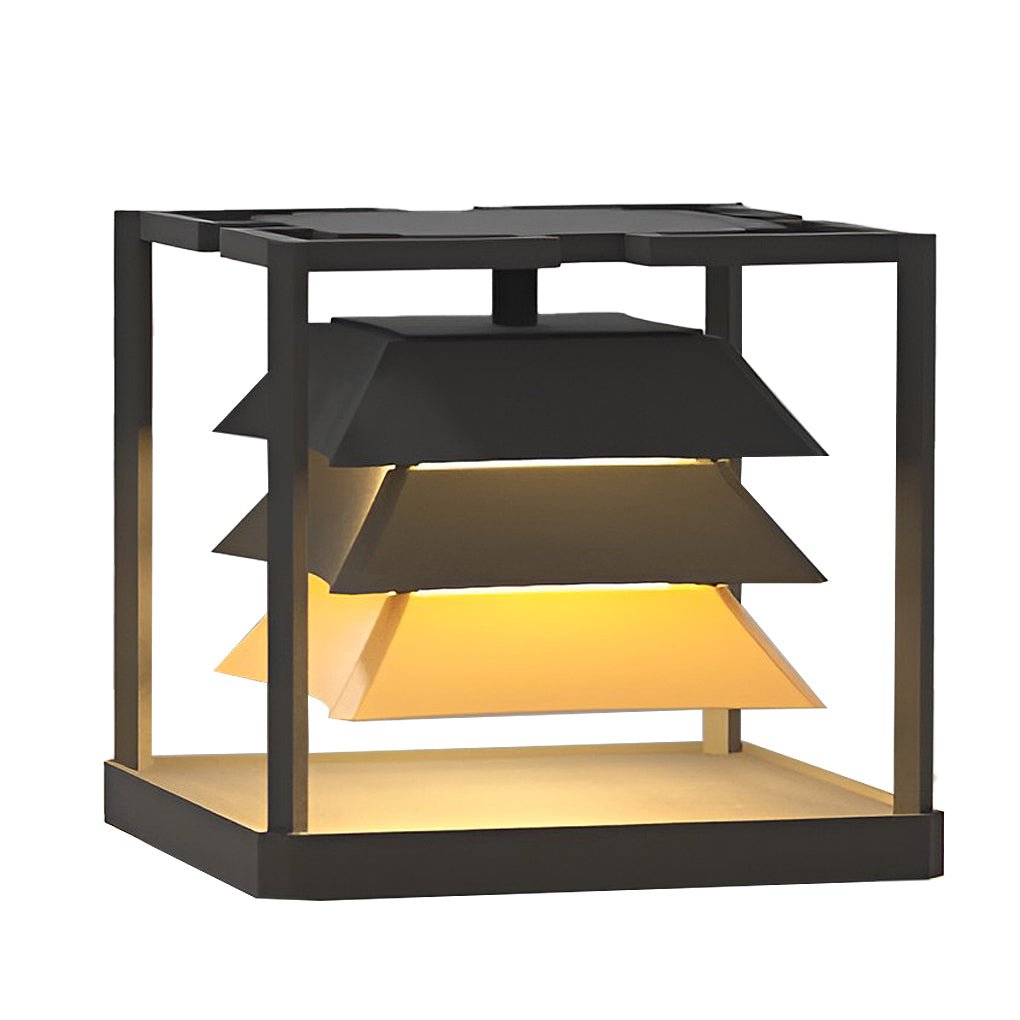 Mariner Freestanding Layered LED Steel Outdoor Pillar Lamp