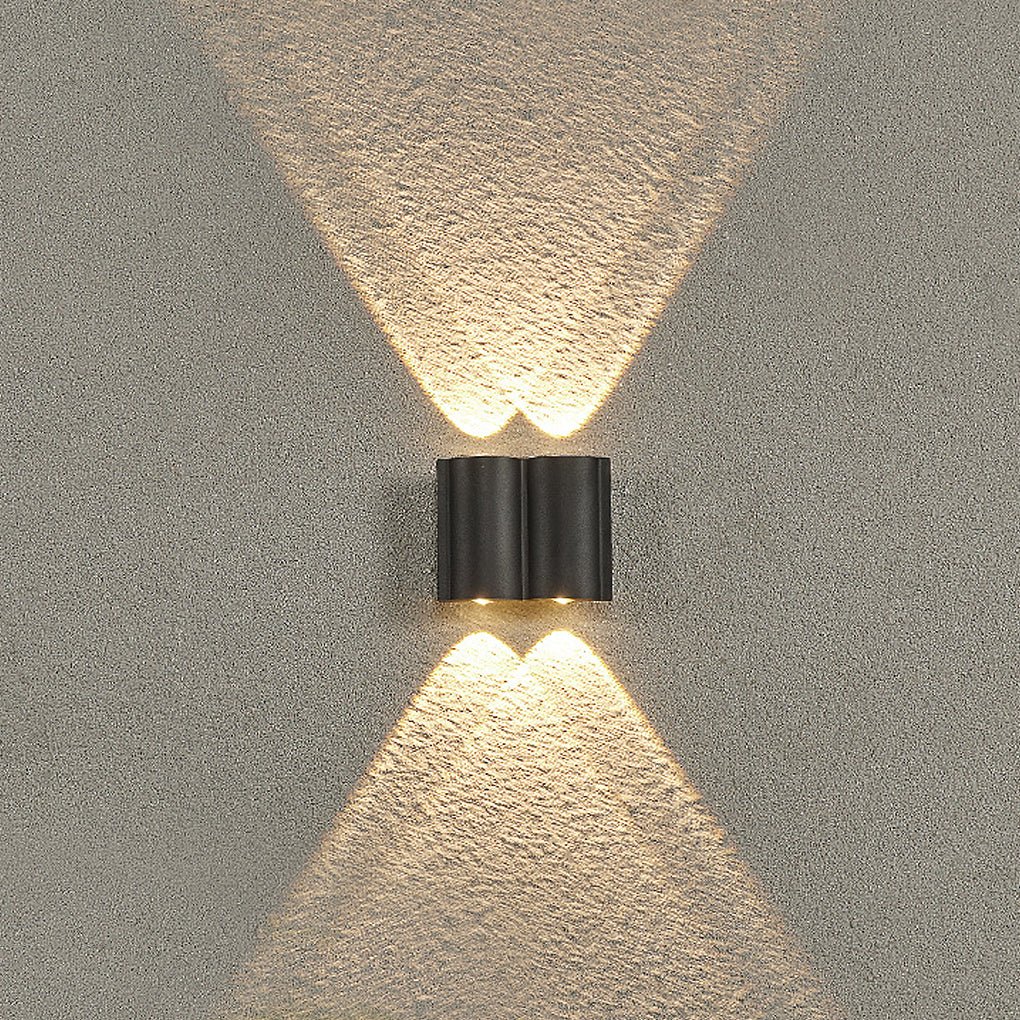 Rufus Creative Wave Arc LED Outdoor Wall Lights