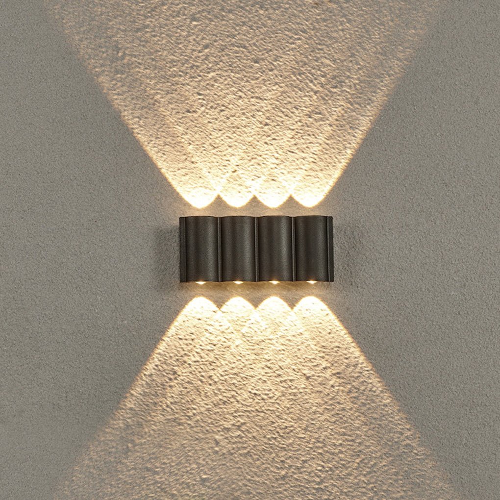 Rufus Creative Wave Arc LED Outdoor Wall Lights