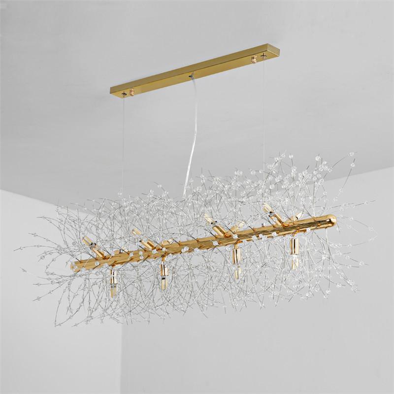 Haze Chandelier Crystal Dandelion with Crystals-Neutral Decor