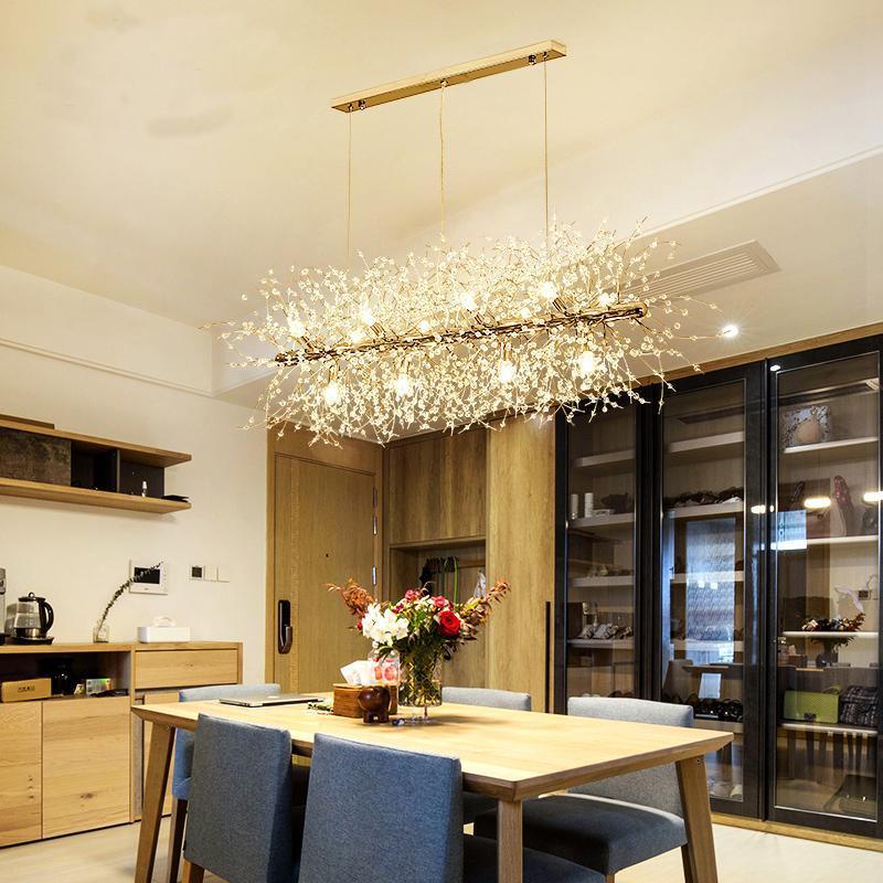 Haze Chandelier Crystal Dandelion with Crystals-Neutral Decor