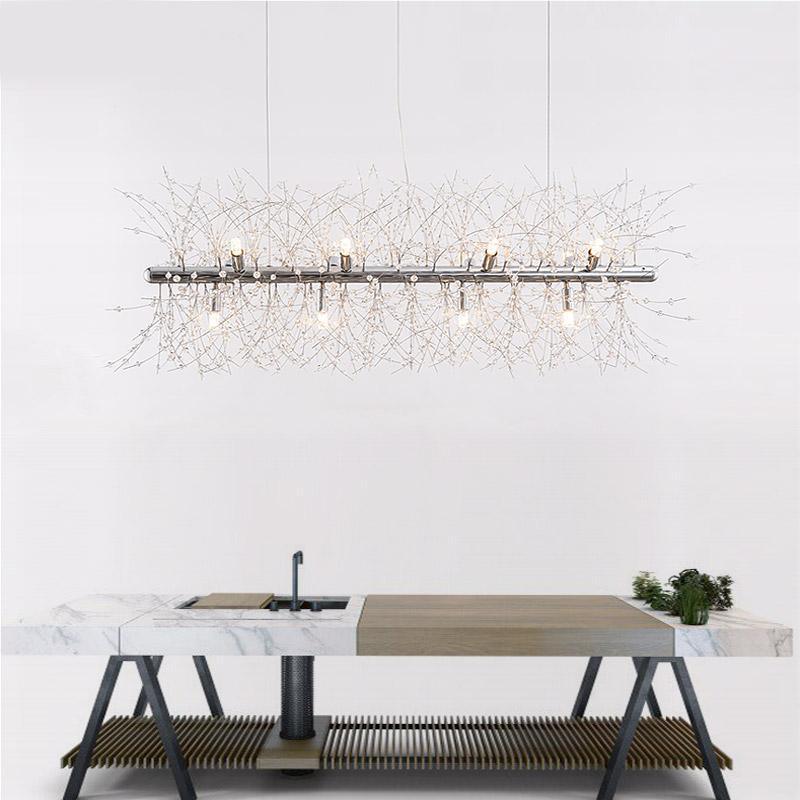 Haze Chandelier Crystal Dandelion with Crystals-Neutral Decor