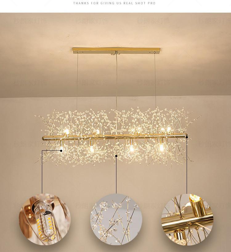 Haze Chandelier Crystal Dandelion with Crystals-Neutral Decor